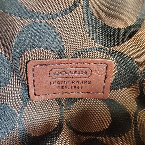 NWT Coach Wool Hat in Camel with Dark brown leather trim (FS2696) - Picture 10 of 13